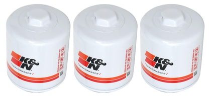 SET OF 3 K&N HIGH FLOW RACING OIL FILTERS TO SUIT HOLDEN ONE TONNER VY ECOTEC L36 3.8L V6