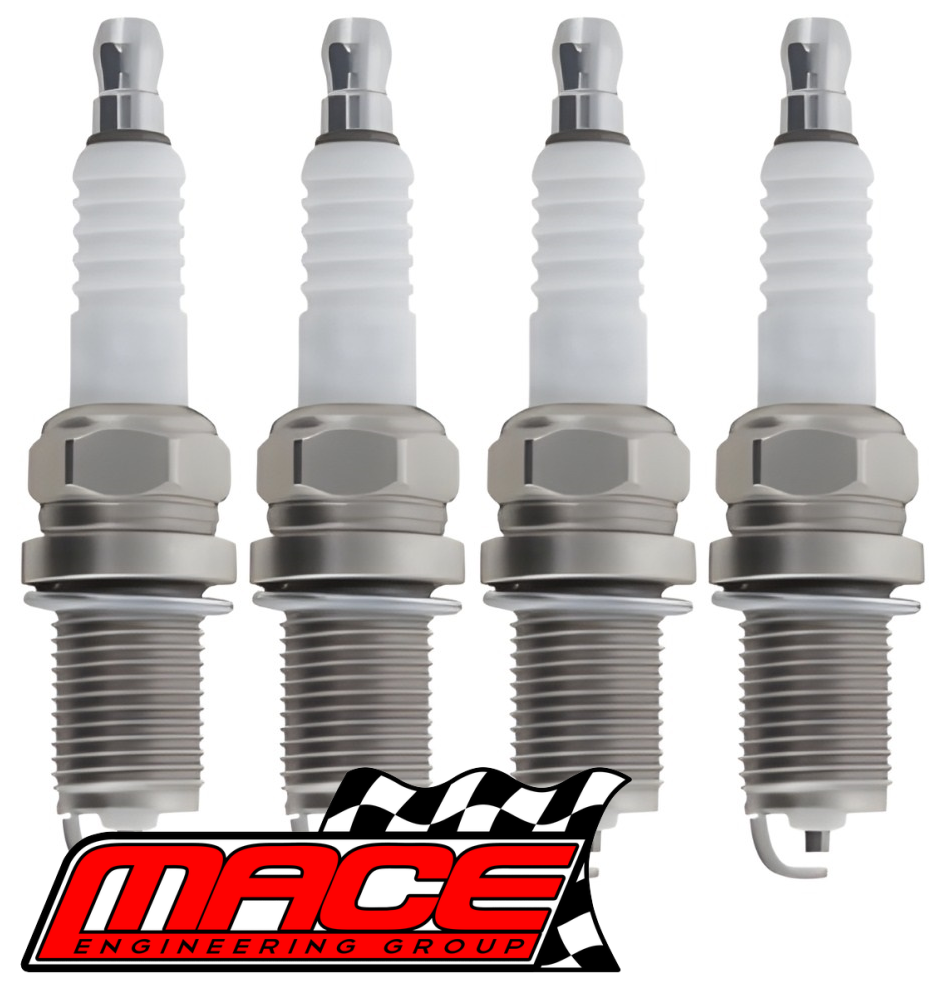 SET OF 4 MACE SPARK PLUGS TO SUIT HOLDEN SUNBIRD UC 1X STARFIRE 1.9L I4