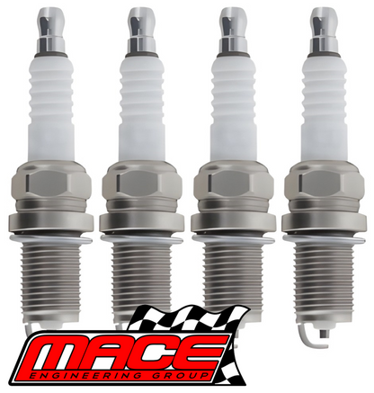 SET OF 4 MACE SPARK PLUGS TO SUIT HOLDEN SUNBIRD UC 1X STARFIRE 1.9L I4