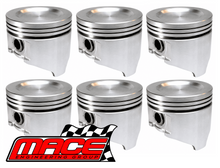 SET OF 6 MACE 0.06" OVERSIZE PISTONS TO SUIT FORD LTD DA DC.I MPFI SOHC 12V 4.0L I6