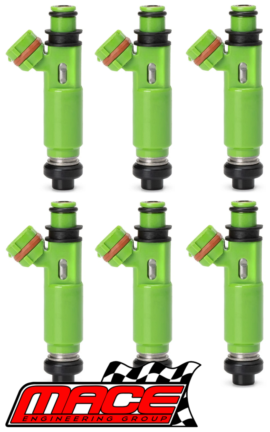 SET OF 6 MACE FUEL INJECTORS TO SUIT MITSUBISHI TRITON MK 6G72 3.0L V6