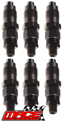 SET OF 6 MACE FUEL INJECTORS TO SUIT NISSAN PATROL GQ GU Y60 Y61 TD42 TD42T TURBO DIESEL 4.2L I6