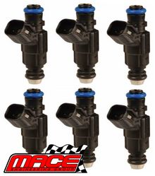 SET OF 6 MACE FUEL INJECTORS TO SUIT HOLDEN VZ VE WL RC RA ALLOYTEC LY7 LEO LCA 3.6L V6
