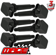 SET OF 6 MACE STANDARD REPLACEMENT IGNITION COILS TO SUIT SUZUKI GRAND VITARA JB627 JT H27A 2.7L V6