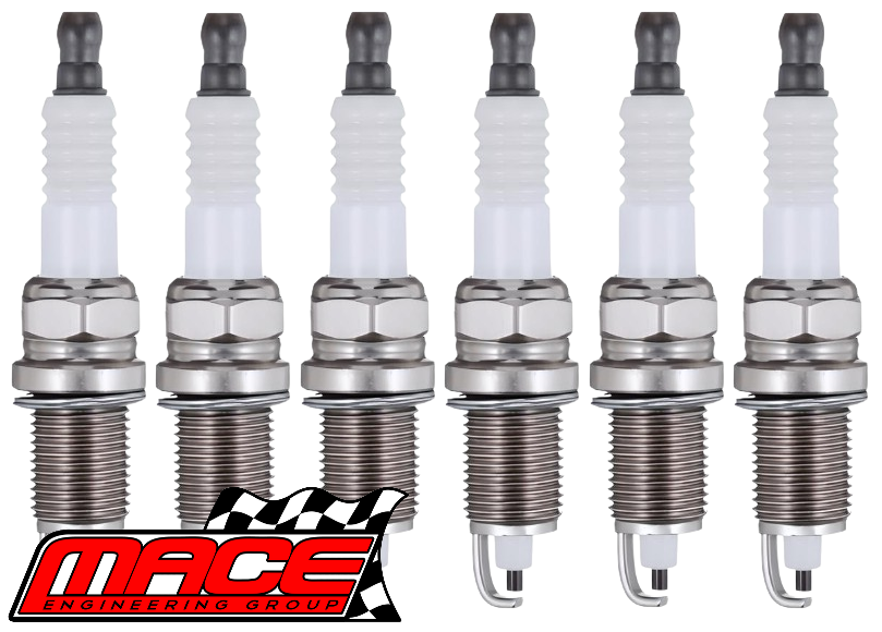 SET OF 6 MACE SPARK PLUGS TO SUIT HOLDEN CALAIS VN BUICK LN3 L27 3.8L V6