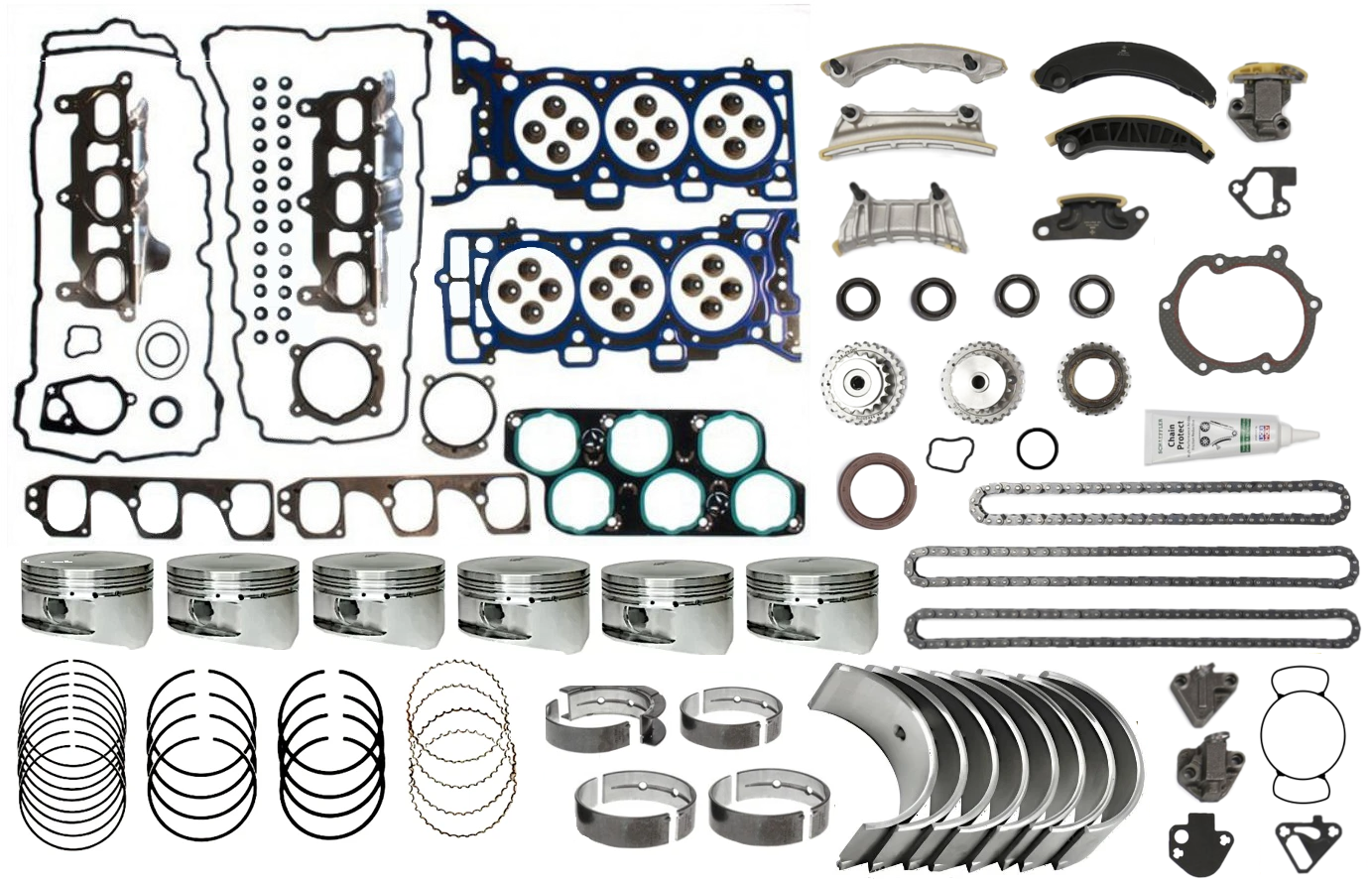 STAGE 3 ENGINE REBUILD KIT TO SUIT HOLDEN ADVENTRA VZ ALLOYTEC LY7 3.6L V6 TILL 07/2006