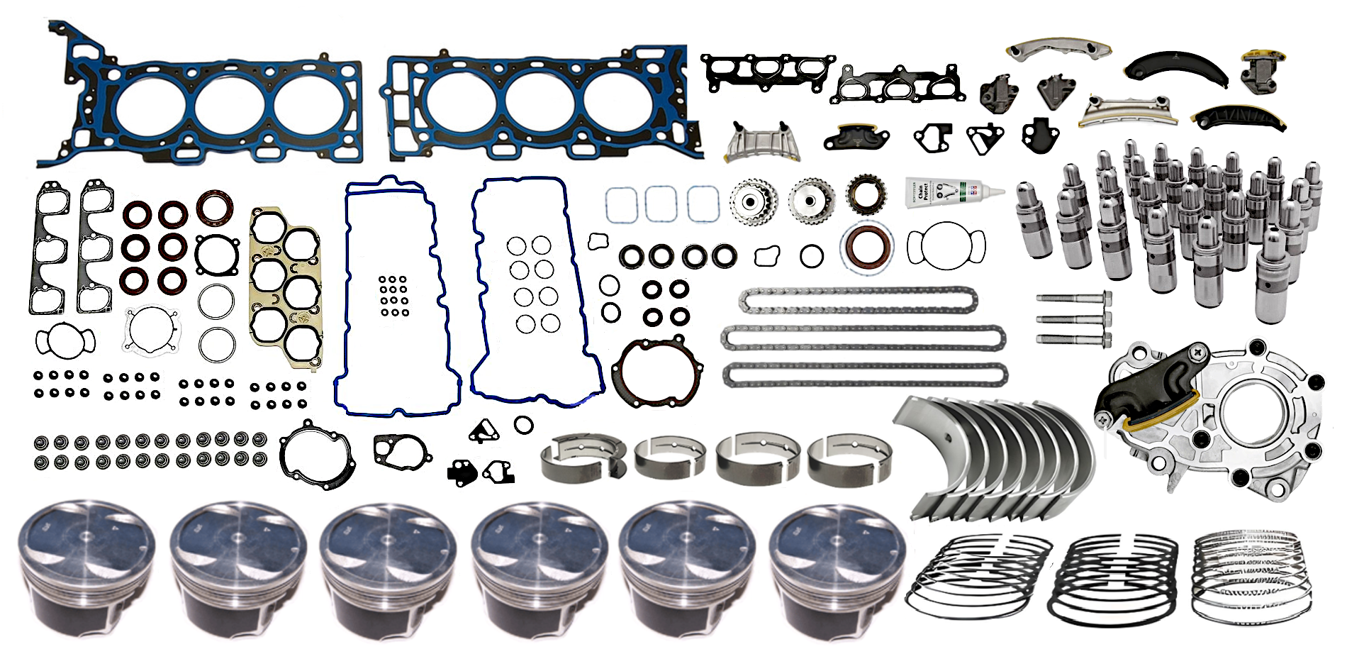 STAGE 4 ENGINE REBUILD KIT TO SUIT HOLDEN CAPTIVA CG ALLOYTEC LU1 3.2L V6 FROM VIN 034029