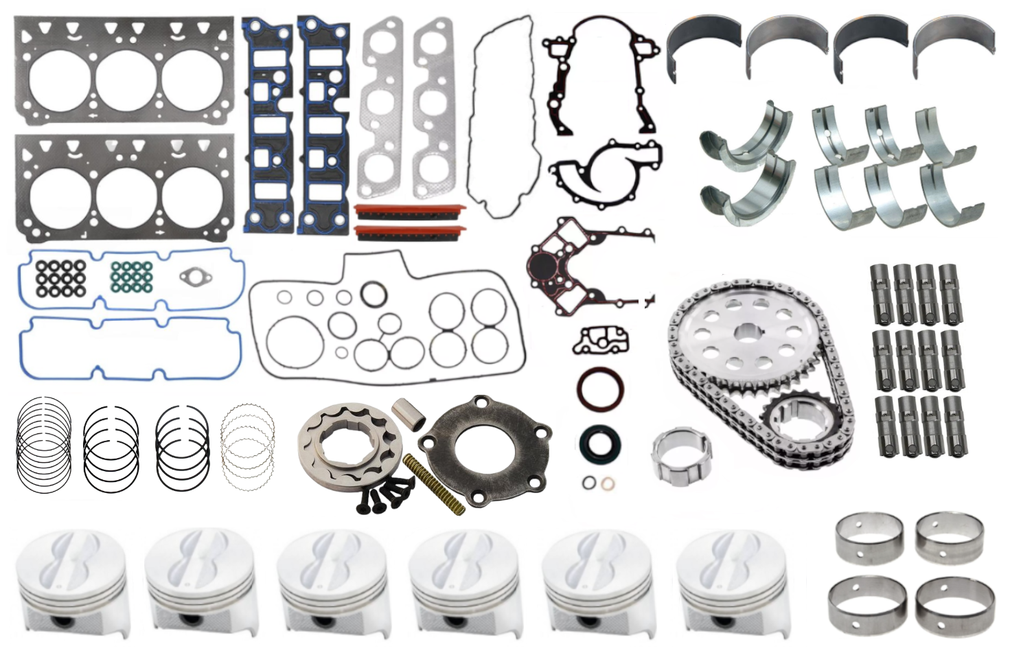 STAGE 4 ENGINE REBUILD KIT TO SUIT HOLDEN ECOTEC L36 3.8L V6 TILL ENG. VH756061