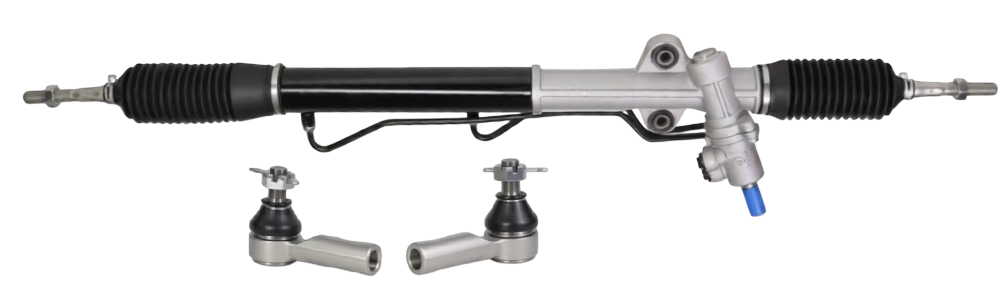 STEERING RACK WITH TIE ROD ENDS TO SUIT MITSUBISHI TRITON ML 6G74 3.5L V6 SUITS RWD HI-RIDER