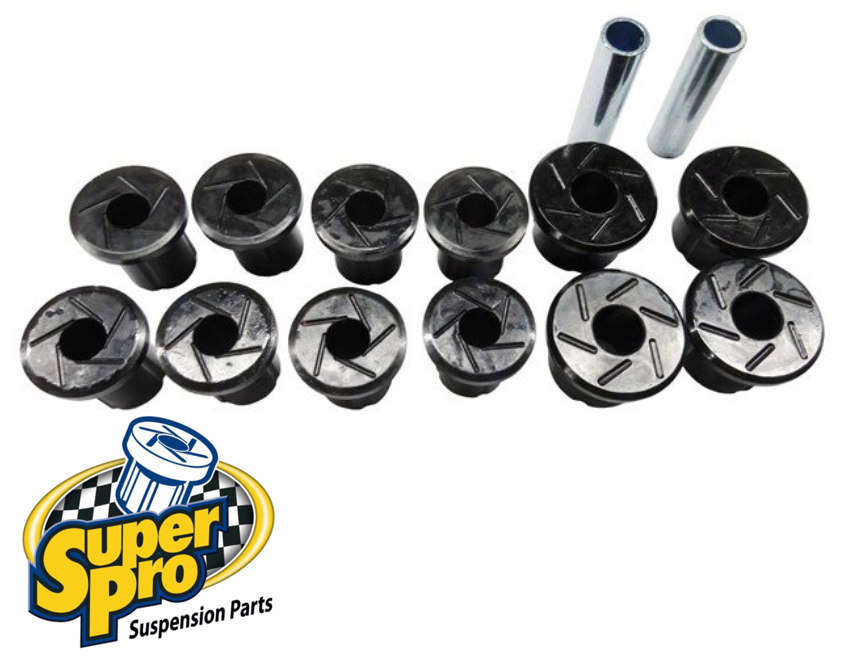 SUPERPRO REAR HEAVY DUTY LEAF SPRING COMPLETE BUSH KIT TO SUIT HOLDEN RODEO RA ALLOYTEC LCA 3.6L V6