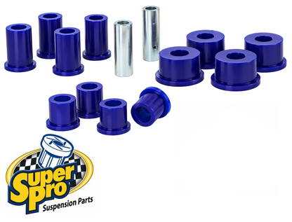 SUPERPRO REAR LEAF SPRING COMPLETE BUSH KIT TO SUIT FORD RANGER PX1 PY T6.2 P02S DPAT 2.0L 2.5L I4 EXCEPT M2F9 CHASSIS TILL 02/2026