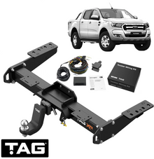 EXTREME RECOVERY (XR) TOW BAR & BRINK WIRING KIT TO SUIT FORD RANGER PY T6.2 BF2S 3.0 V6 CAB CHASSIS