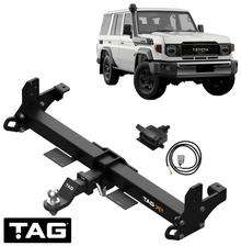 TAG EXTREME RECOVERY (XR) TOW BAR & WIRING KIT TO SUIT TOYOTA LANDCRUISER VDJ76R 1VD-FTV 4.5L V8