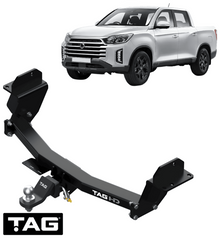 TAG HEAVY DUTY 3-PIECE DESIGN TOW BAR FOR SSANGYONG MUSSO Q200 Q201 D22DTR 2.2L I4 SHORT WHEEL BASE
