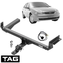 TAG HD TOW BAR & WIRING KIT W/ FACTORY REVERSE SENSORS TO SUIT FORD FALCON FG BOSS 290 5.4L V8 SEDAN