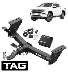 TAG HEAVY DUTY TOW BAR & BRINK WIRING KIT TO SUIT VOLKSWAGEN AMAROK NF DXVA 2.3L I4 STYLESIDE ONLY