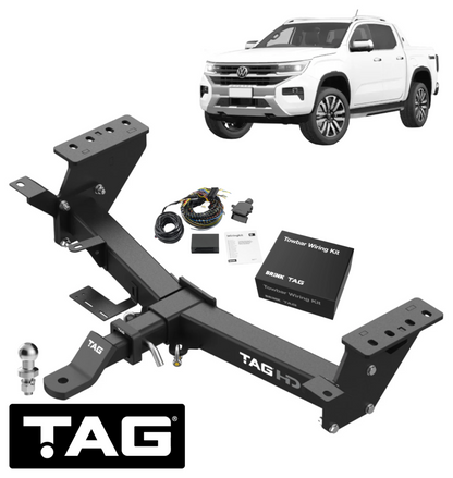 TAG HEAVY DUTY TOW BAR & BRINK WIRING KIT TO SUIT VOLKSWAGEN AMAROK NF DXKB DXKA 2.0L I4 STYLESIDE