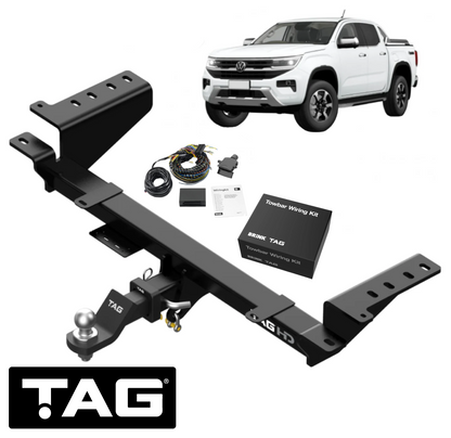 TAG HEAVY DUTY TOW BAR & BRINK WIRING KIT TO SUIT VOLKSWAGEN AMAROK NF DXKB DXKA 2.0L I4 STYLESIDE