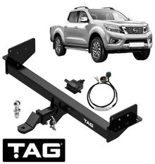 TAG HD 1-PIECE TOW BAR &amp; DIRECT FIT WIRING KIT FOR NISSAN NAVARA NP300 D23 YS23DDT YS23DDTT 2.3L I4