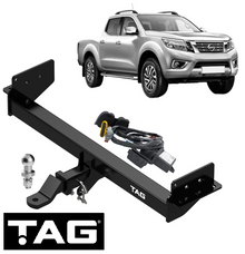 HEAVY DUTY 1-PIECE DESIGN TOW BAR & WIRING KIT FOR NISSAN NAVARA NP300 D23 YS23DDT YS23DDTT 2.3L I4
