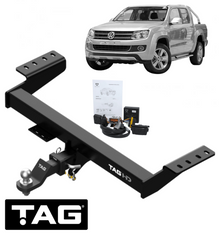 TAG HD 1-PIECE DESIGN TOW BAR & ERICH JAEGER WIRING KIT TO SUIT VOLKSWAGEN AMAROK NF DXVA 2.3 I4 CAB