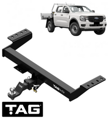 TAG HEAVY DUTY 1-PIECE DESIGN TOW BAR TO SUIT FORD RANGER PY T6.2 P025 P02S YN2S 2.0L I4 CAB CHASSIS