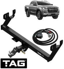 TAG HEAVY DUTY 1-PIECE DESIGN TOW BAR & WIRING KIT TO SUIT ISUZU D-MAX TFR TFS RZ4E-TC 1.9L I4