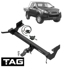 TAG HD 1-PIECE TOW BAR & WIRING KIT FOR ISUZU D-MAX TFR TFS TF 4JJ1-TC 4JJ1-TCX 3.0L I4 TO 07/2020