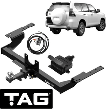 HD 1-PIECE DESIGN TOW BAR & WIRING KIT FOR TOYOTA PRADO KDJ155R GDJ150R 1KD-FTV 1GD-FTV 2.8L 3.0L I4