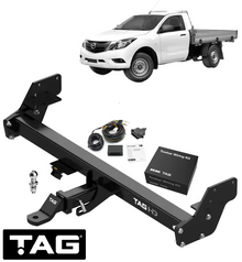 TAG HD 3-PIECE TOW BAR & BRINK WIRING KIT FOR FORD RANGER PX2 PX3 P5AT 3.2L I5