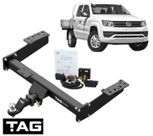 HD 3-PIECE TOW BAR & ERICH JAEGER WIRING KIT FOR VOLKSWAGEN AMAROK NF DXWA 3.0 V6 EXTENDED TRAYTBACK