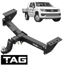 TAG HEAVY DUTY 3-PIECE DESIGN TOW BAR FOR VOLKSWAGEN AMAROK NF DXVA TURBO 2.3L I4 CAB CHASSIS ONLY