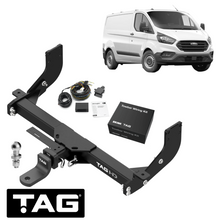 HD 3-PIECE DESIGN TOW BAR & WIRING KIT FOR FORD TRANSIT CUSTOM VN BCFB BLFB 2.0 I4 06/16 ON TO 02/24