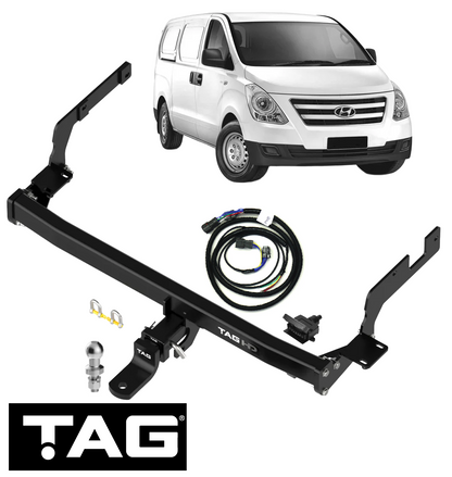 TAG HEAVY DUTY TOW BAR & WIRING KIT TO SUIT HYUNDAI G4KC G4KG D4CB TURBO DIESEL 2.4L 2.5L I4