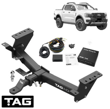 TAG HEAVY DUTY TOW BAR & BRINK WIRING KIT TO SUIT FORD RANGER PY T6.2 P02S YN2S 2.0L I4 STYLESIDE
