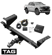 TAG HEAVY DUTY TOW BAR & BRINK WIRING KIT TO SUIT FORD RANGER PY T6.2 P02S YN2S 2.0L I4 STYLESIDE