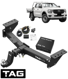 TAG HEAVY DUTY TOW BAR & BRINK WIRING KIT TO SUIT VOLKSWAGEN AMAROK NF DXWA 3.0L V6 CAB CHASSIS ONLY