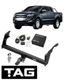 HD 1-PIECE DESIGN TOW BAR & BRINK WIRING KIT FOR FORD RANGER PX2 P5AT 3.2L I5 06/15 ON TO 05/22 UTE