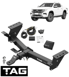 TAG HEAVY DUTY TOW BAR & BRINK WIRING KIT TO SUIT VOLKSWAGEN AMAROK NF DXWA 3.0L V6 STYLESIDE ONLY