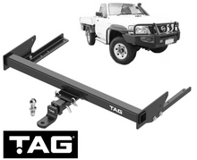 TAG HEAVY DUTY TOW BAR TO SUIT NISSAN PATROL GU Y61 ZD30DDTI TURBO DIESEL 3.0L I4 CAB CHASSIS ONLY