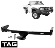 TAG HEAVY DUTY TOW BAR TO SUIT NISSAN PATROL GU Y61 ZD30DDTI TURBO DIESEL 3.0 I4 CAB CHASSIS ONLY