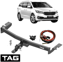 TAG HEAVY DUTY TOW BAR & UNIVERSAL WIRING KIT TO SUIT KIA CARNIVAL YP G6DH 3.3L V6 TILL 08/2020
