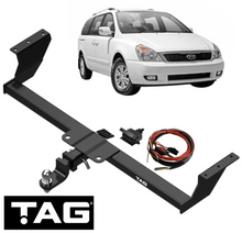 TAG HEAVY DUTY TOW BAR & UNIVERSAL WIRING KIT TO SUIT KIA GRAND CARNIVAL VQ J3 D4HB D4HH 2.2L 2.9 I4