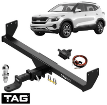 TAG HEAVY DUTY TOW BAR & UNIVERSAL WIRING KIT TO SUIT KIA SELTOS SP2 G4NH G4FJ TURBO 1.6L 2.0L I4