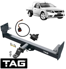 TAG HEAVY DUTY TOW BAR & WIRING KIT TO SUIT FORD FALCON AU YTR MPFI SOHC 4.0L I6 CAB CHASSIS ONLY