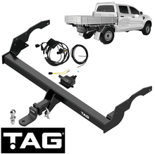 TAG HEAVY DUTY TOW BAR & WIRING KIT TO SUIT FORD RANGER PX3 YN2S TWIN TURBO DIESEL 2.0L I4 CAB CHASSIS