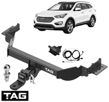 TAG HEAVY DUTY TOW BAR & WIRING KIT TO SUIT HYUNDAI SANTA FE DM G4KJ D4HB TURBO DIESEL 2.2L 2.4L I4