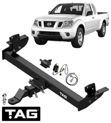 TAG HEAVY DUTY TOW BAR & WIRING KIT TO SUIT NISSAN NAVARA D40 YD25DDTI TURBO DIESEL 2.5L I4