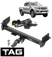 TAG HEAVY DUTY 3-PIECE DESIGN TOW BAR & WIRING KIT TO SUIT NISSAN NAVARA NP300 D23 QR25DE 2.5L I4