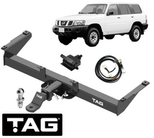 TAG HEAVY DUTY TOW BAR & WIRING KIT TO SUIT NISSAN PATROL GR GU Y61 ZD30DDTI 3.0L I4 WAGON ONLY